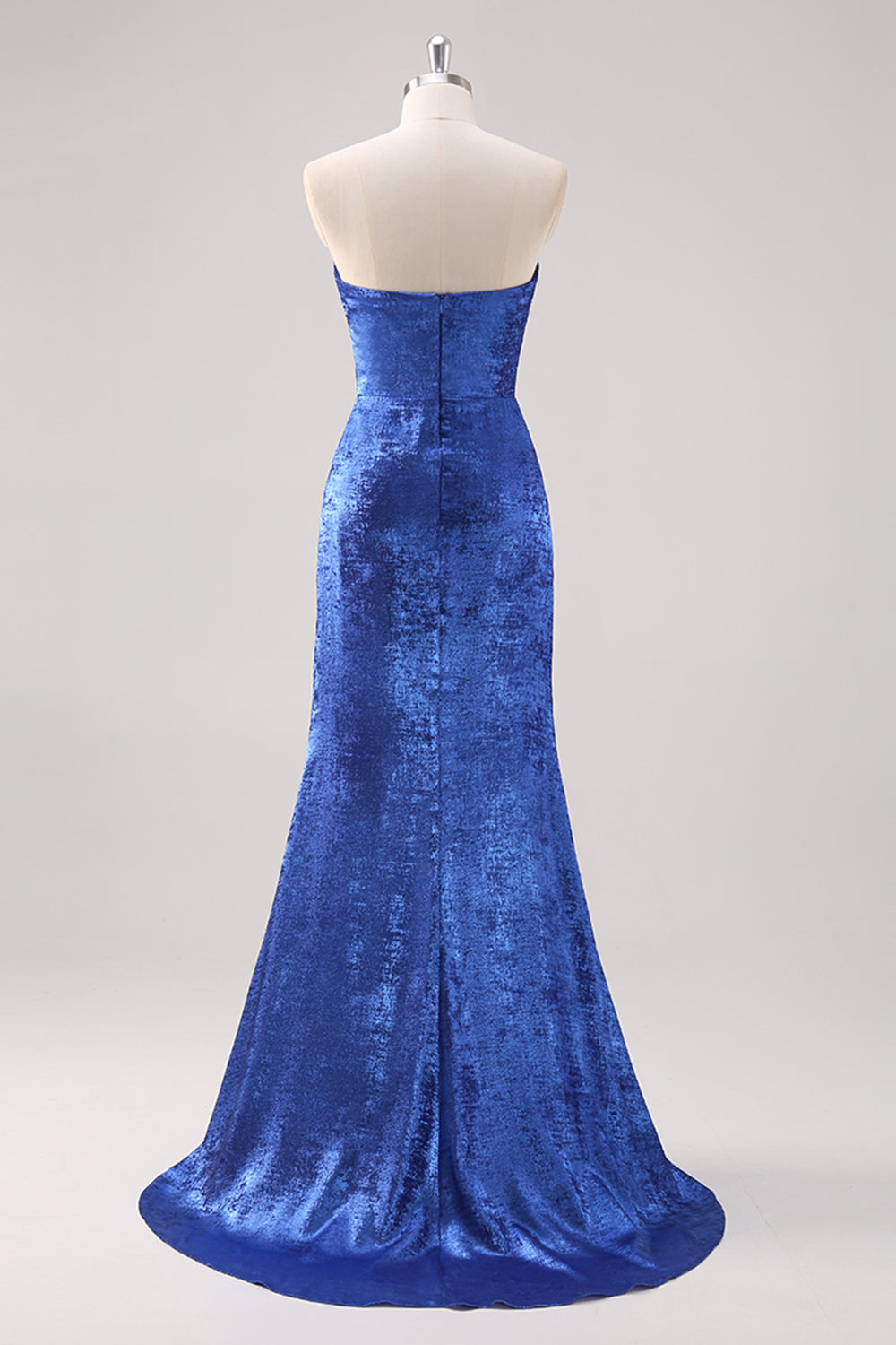 Royal Blue Off the Shoulder Mermaid Maxi Formal Dress