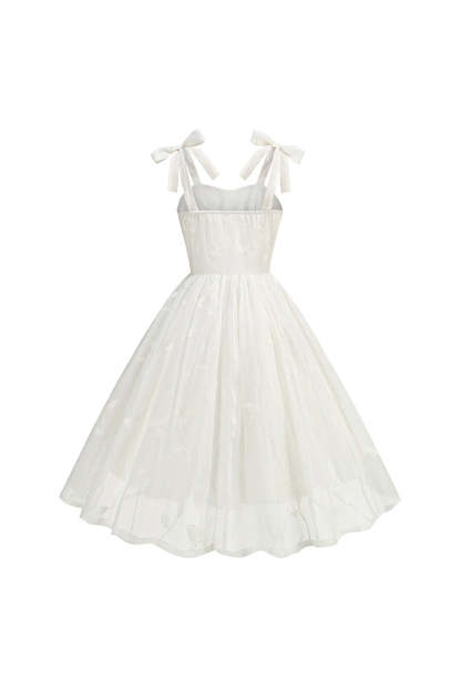 A Line Spaghetti Straps Pleated White Short Cocktail Dress