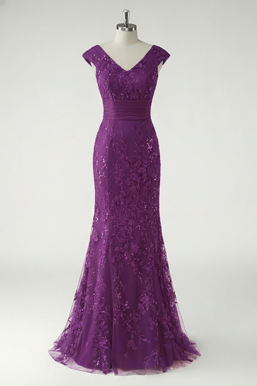 Gorgeous Green Embroidered Mermaid Mother of the Bride Dress