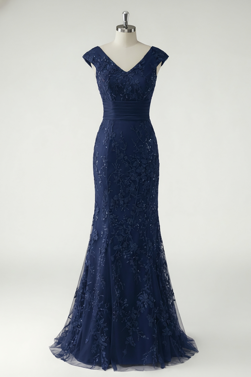 Gorgeous Green Embroidered Mermaid Mother of the Bride Dress