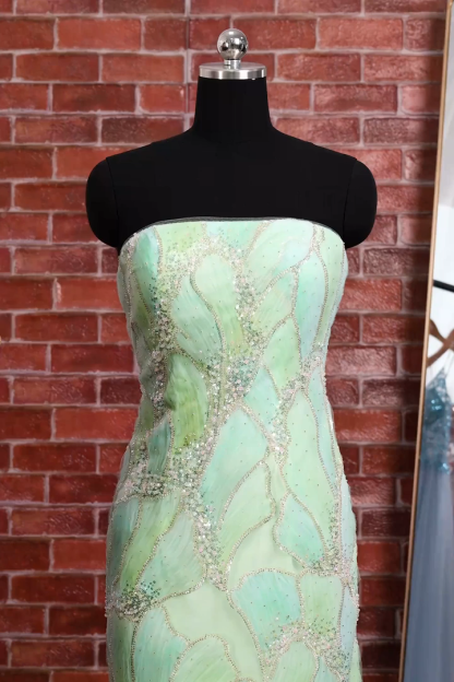 Sparkly Mint Green Sequin Bodycon Short Homecoming Dress