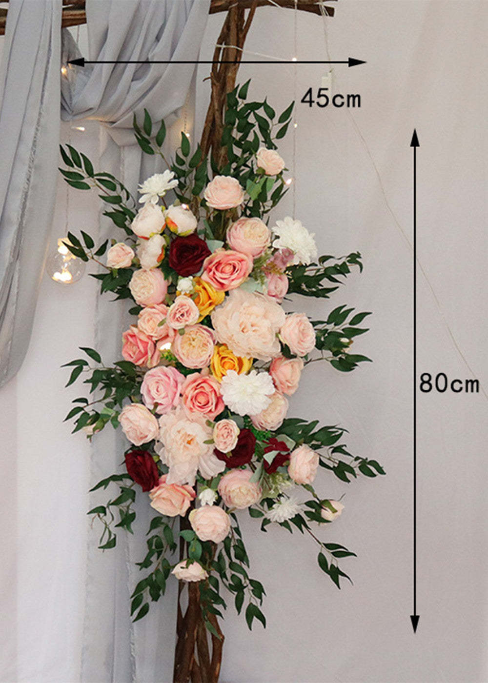 Pink Wedding Arch Floral Decoration