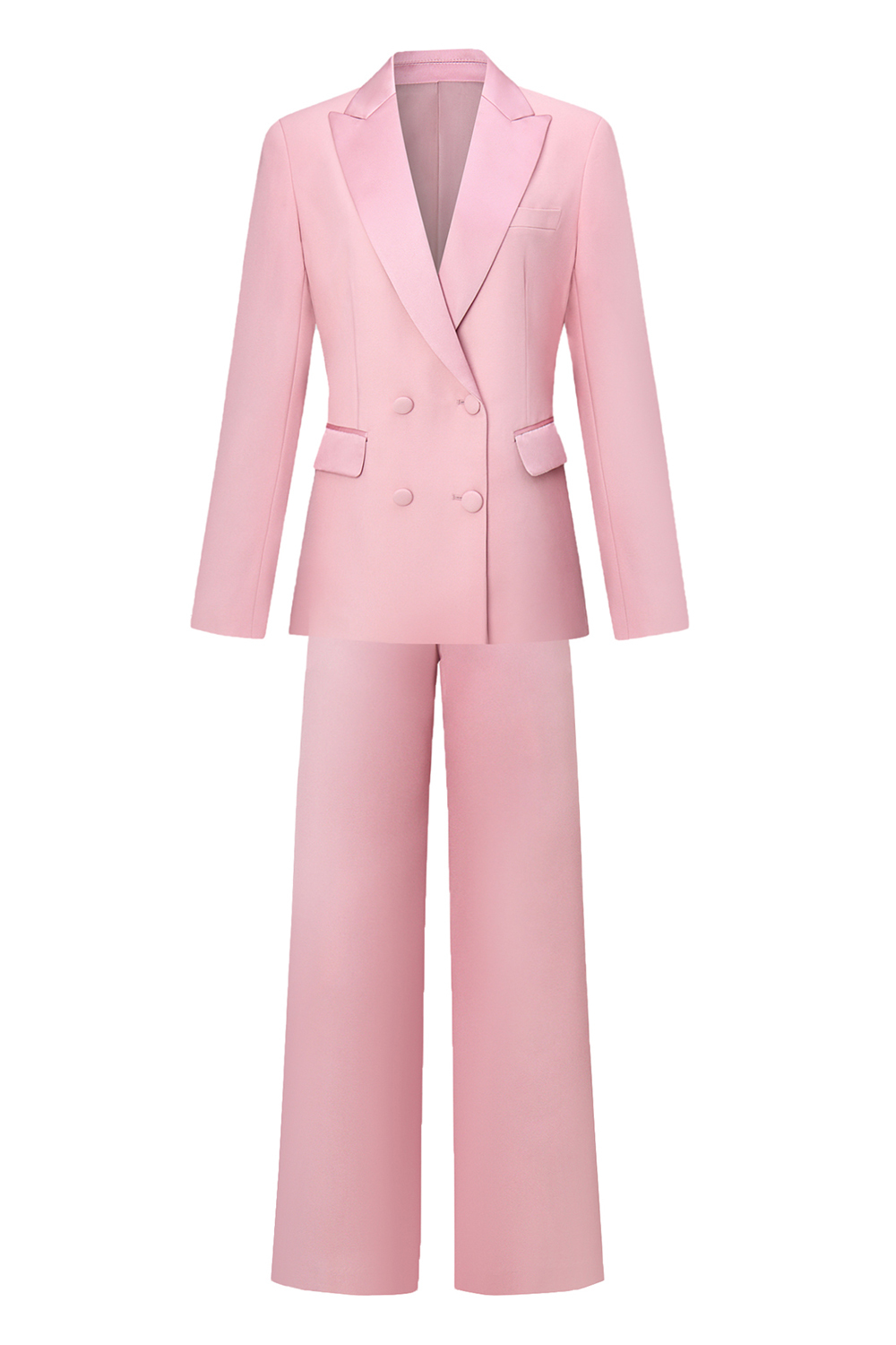 Blush Double Breasted 2 Piece Women's Formal Suits