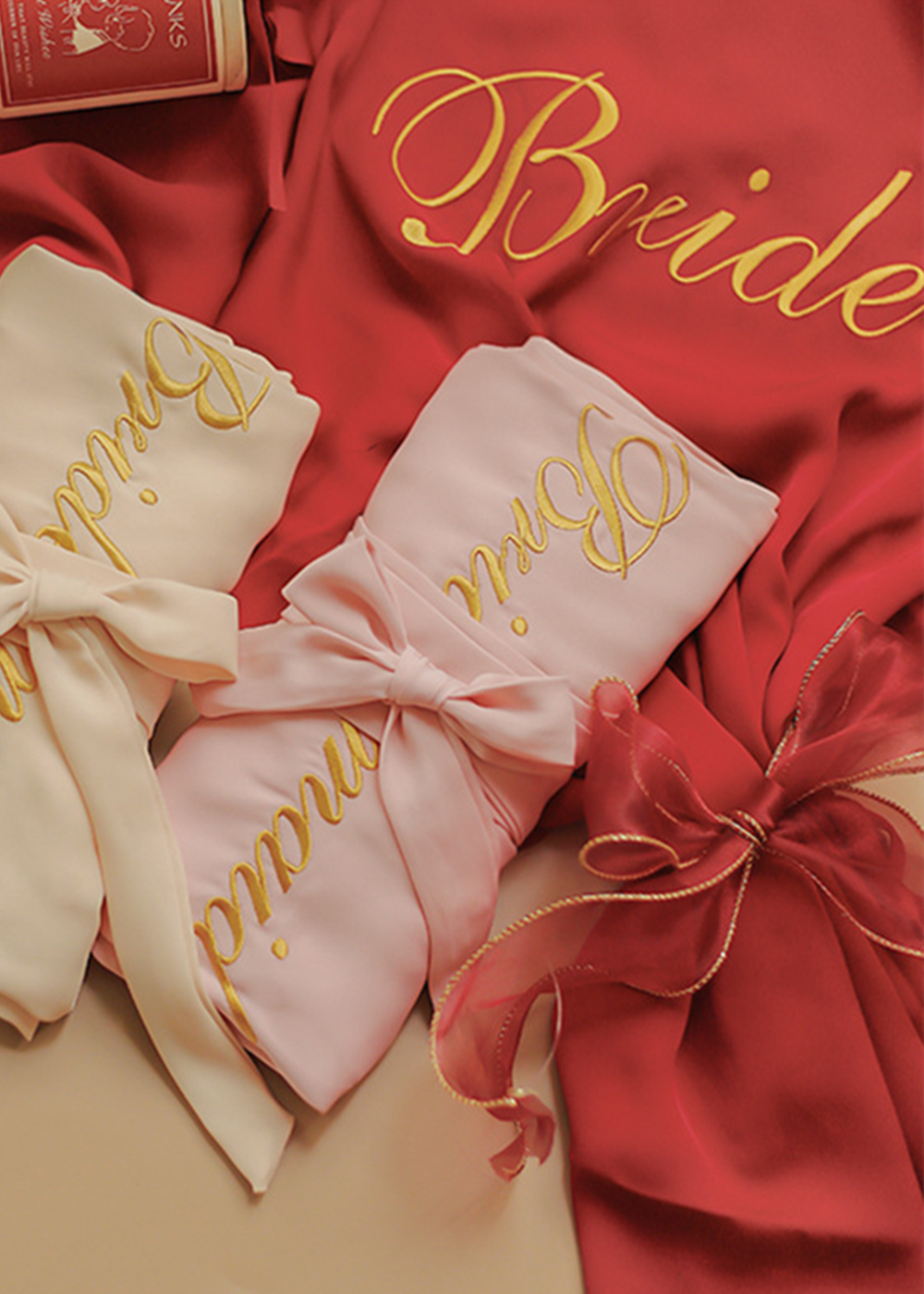 Wedding Satin Bride and Bridemaid Robes Set
