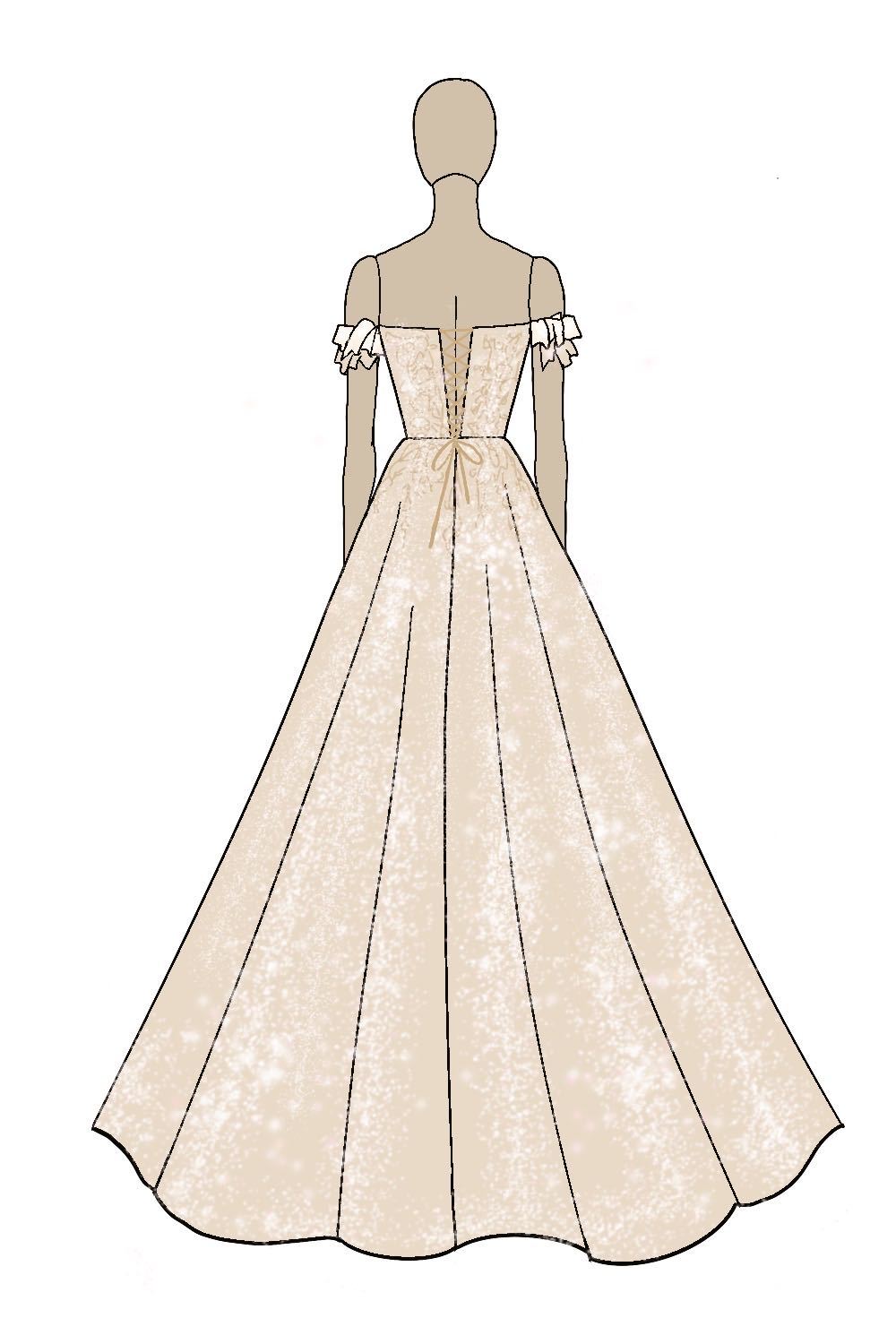 A Line Champagne Sweetheart Tulle Prom Dress with Lace