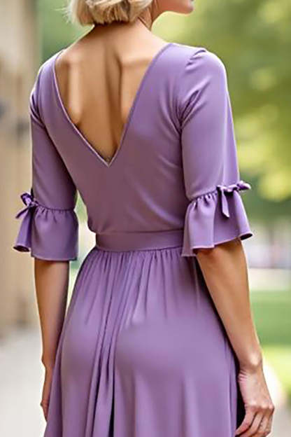 Tahiti Long Chiffon A Line Mother of the Bride Dress
