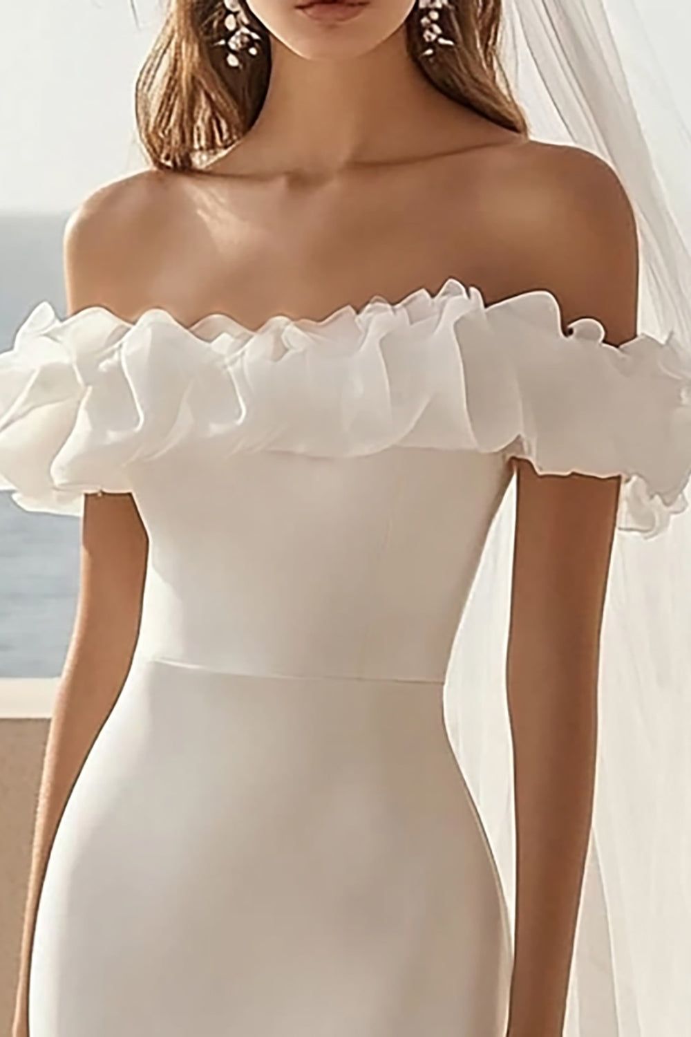 White Bodycon Satin Short Graduation Dress with Slit