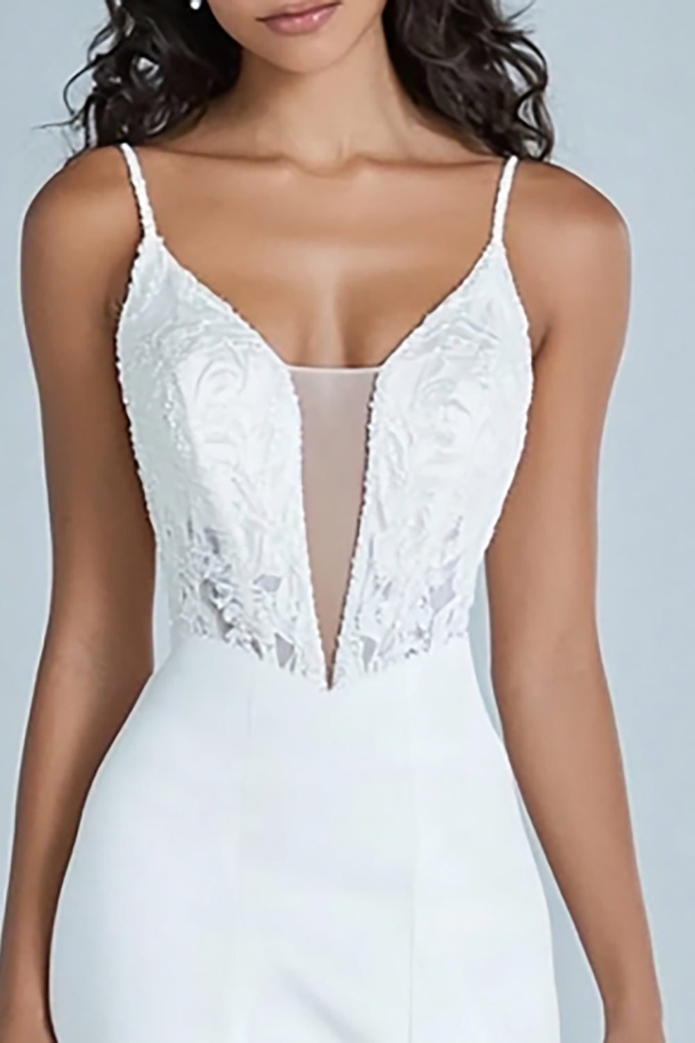 A Line White Satin Maxi Rehearsal Dinner Dress with Appliques