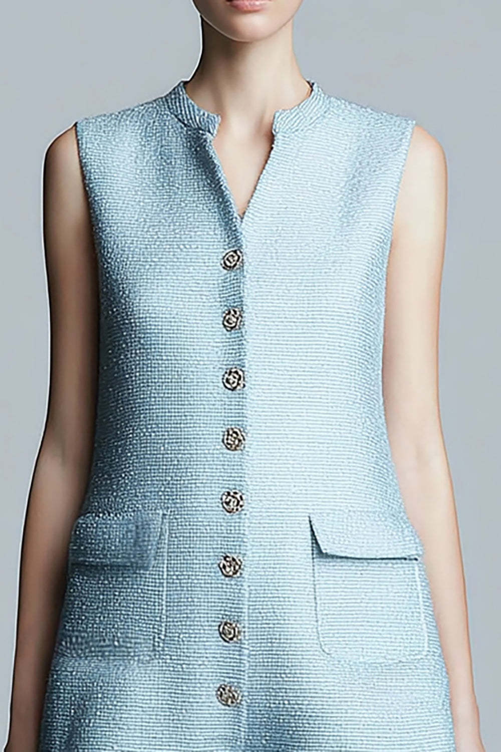 Sky Blue Tight Short Ruffled Homecoming Dress with Buttons