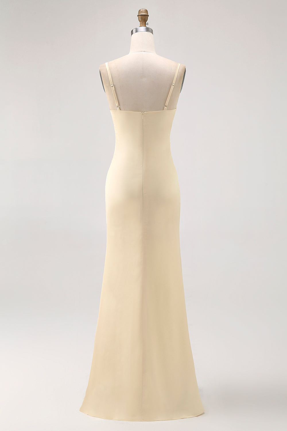 Daffodil Ruched Mermaid Long Wedding Guest Dress with Slit