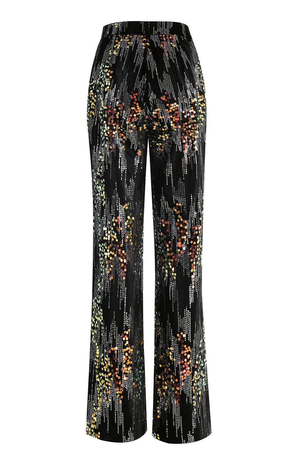 Sparkly Black 2 Piece Peak Lapel Sequin Women Prom Suits