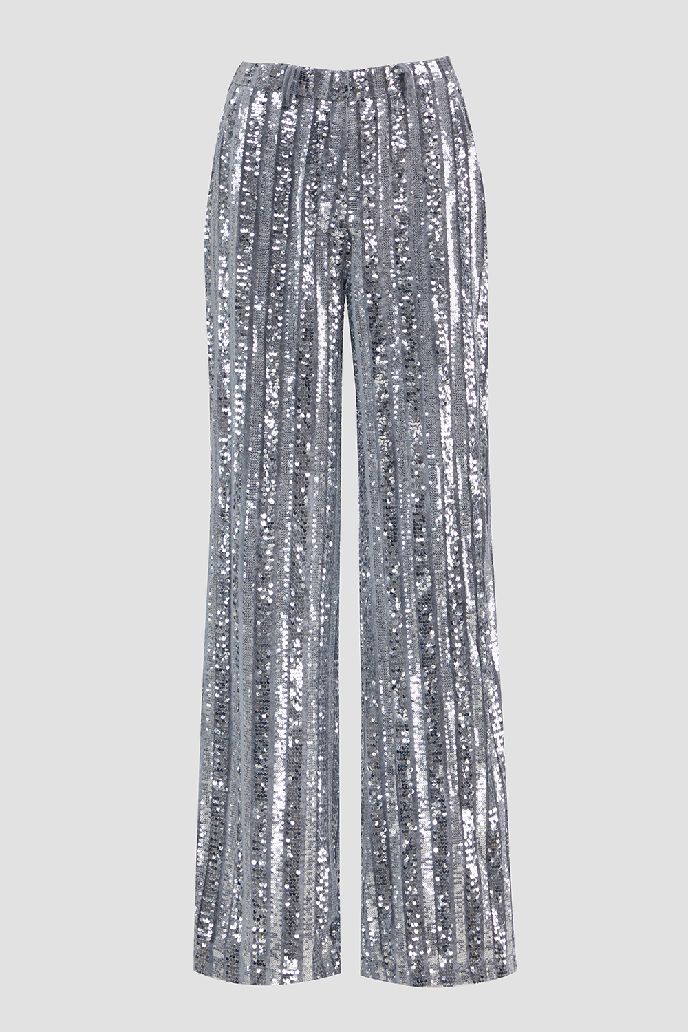 Sparkly Silver 2 Piece Sequins One Button Prom Party Suits
