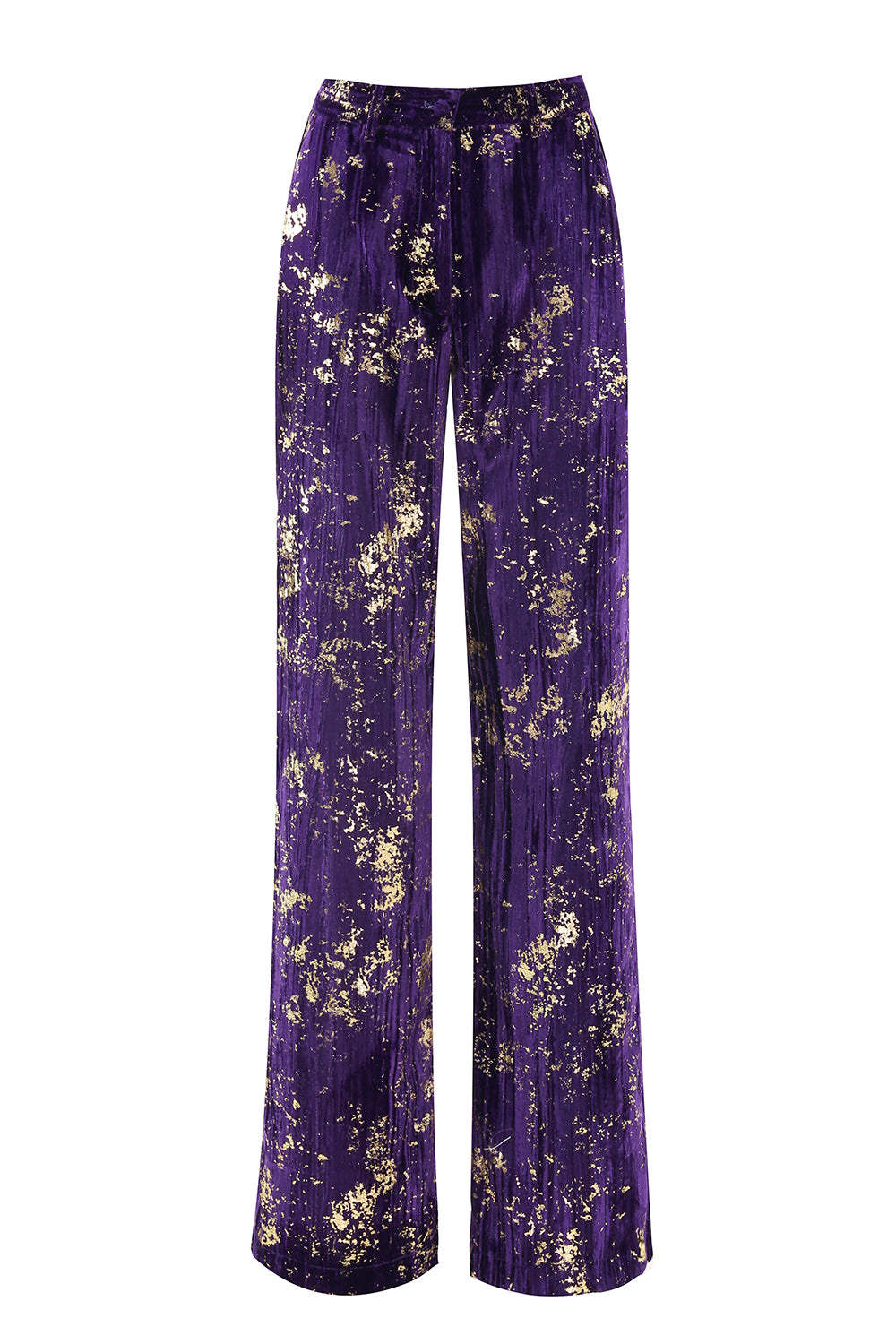 Purple 2 Piece Floral Notched Lapel Women Prom Suits with Sleeves