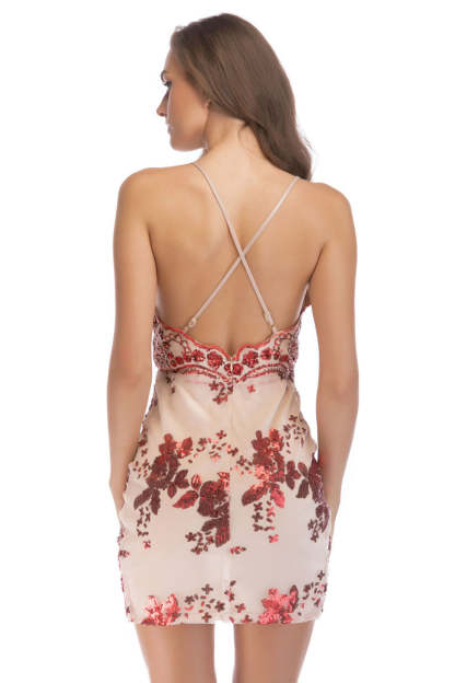 Sparkly Spaghetti Straps Black Sequin Mini Tight Homecoming Dress with Slit