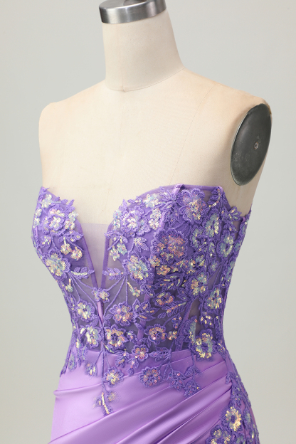 Sparkly Light Blue Corset Tight Sequined Short Appliqued Homecoming Dress