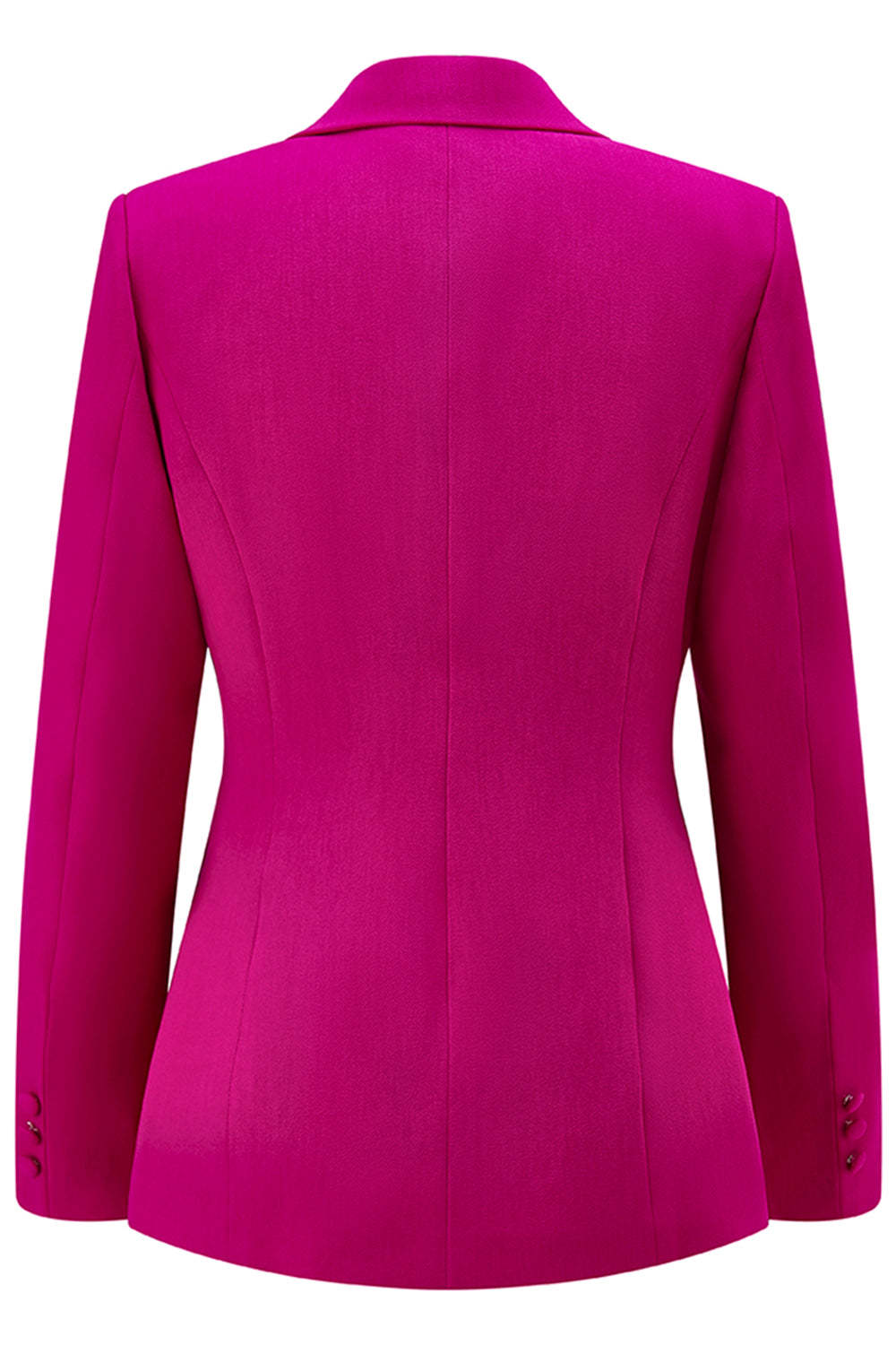 Dark Fuchsia 2 Piece Notched Lapel Women Prom Suits