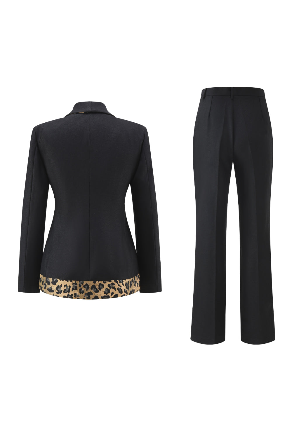 Black 2 Piece Shawl Lapel Women Prom Suits with Bow