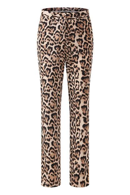 Coffee Leopard 2 Piece Peak Lapel Women Prom Suits