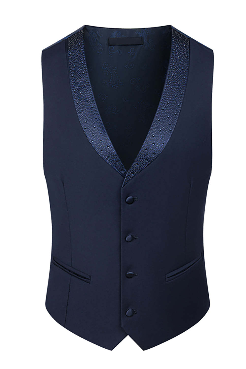 3 Piece Ivory One Button Prom Homecoming Elegant Men's Suits with Pockets