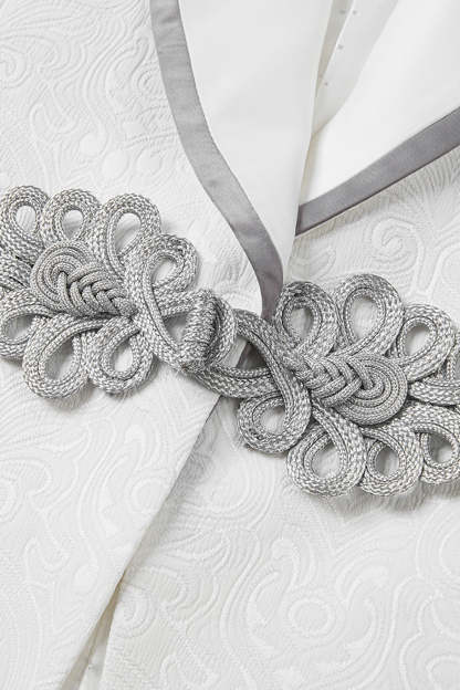 3 Piece Black Jacquard Shawl Lapel Prom Homecoming Men's Suits