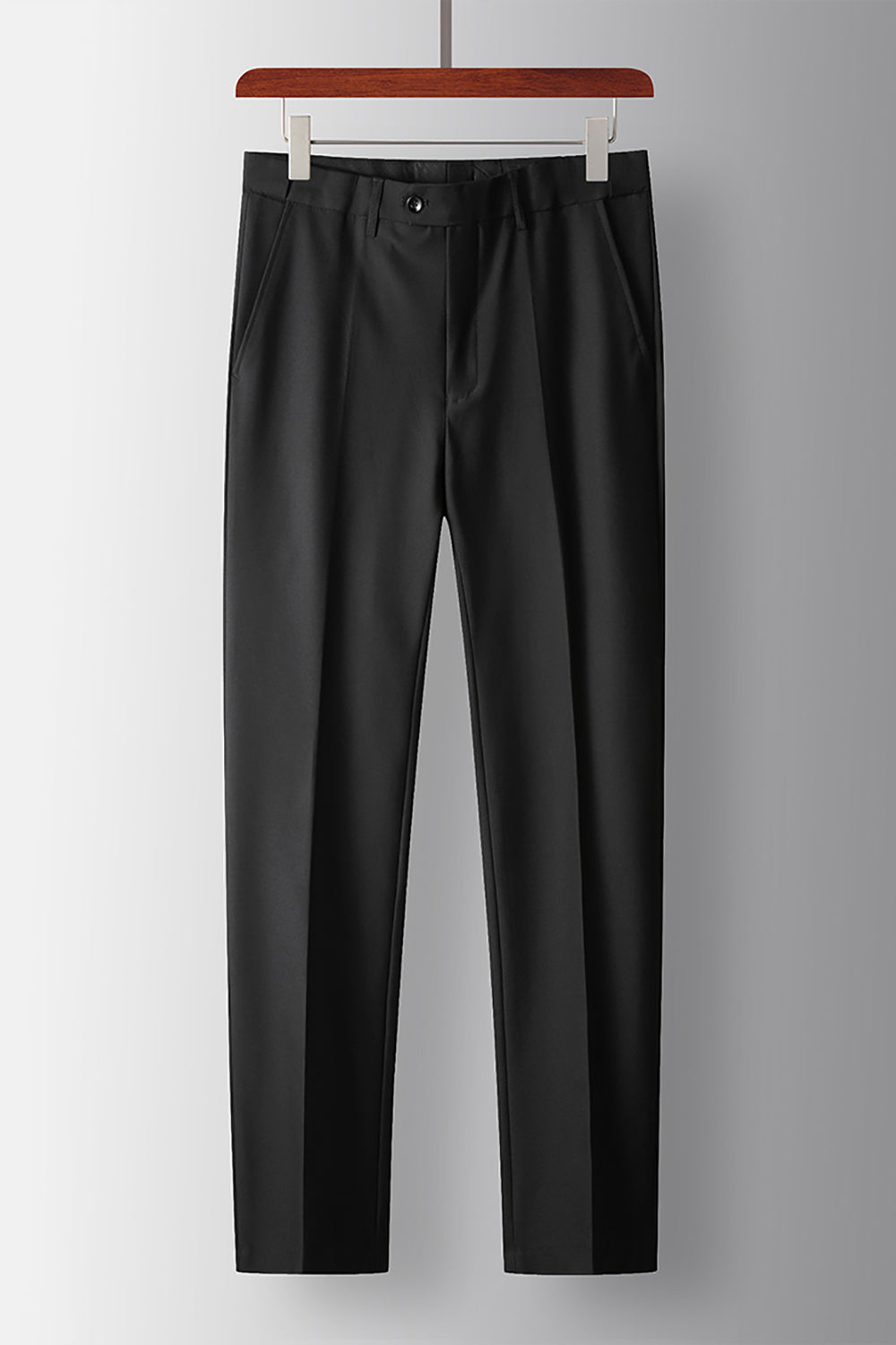 2 Piece Peak Lapel Double Breasted Black Prom Homecoming Men's Suits