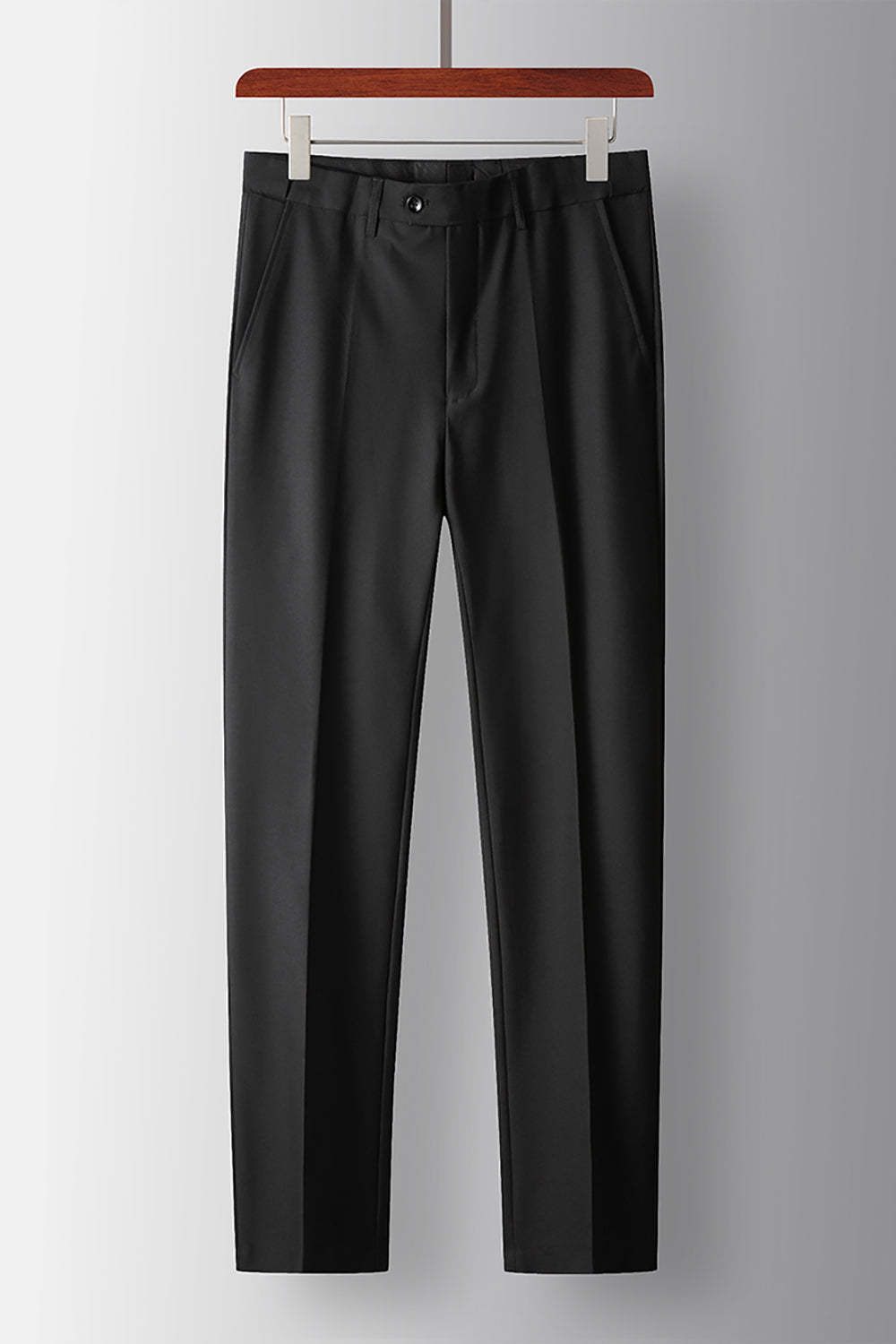 2 Piece Peak Lapel Double Breasted Black Prom Homecoming Men's Suits