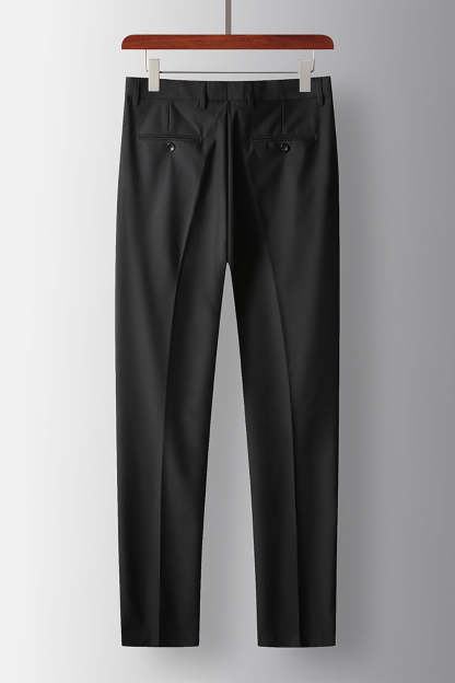 2 Piece Peak Lapel Double Breasted Black Prom Homecoming Men's Suits