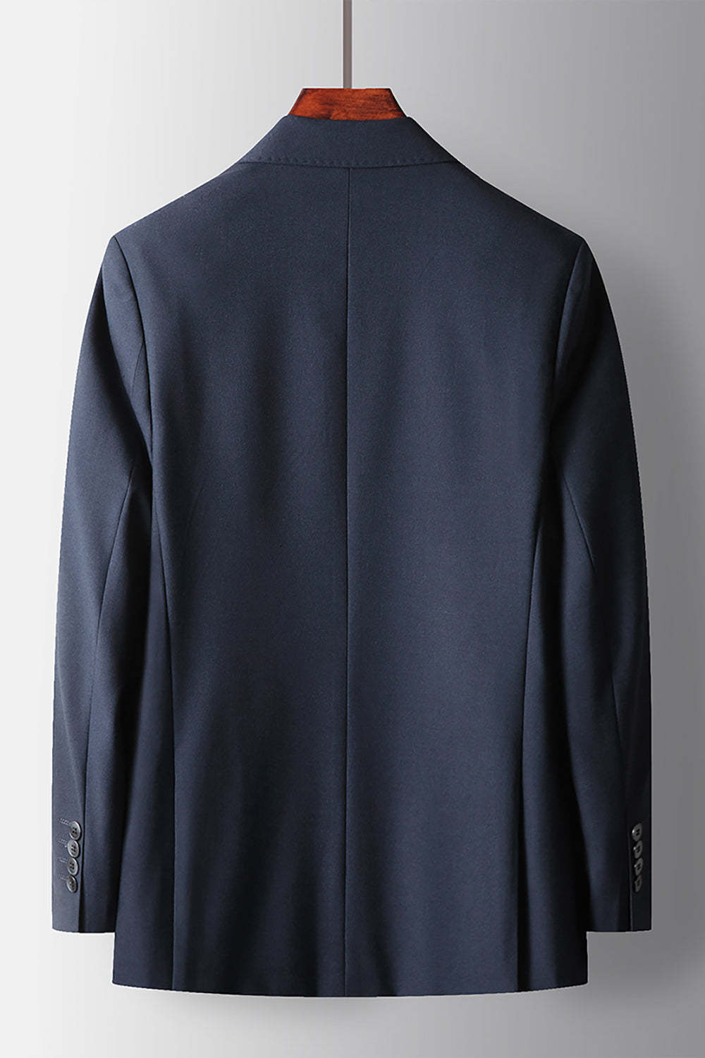 2 Piece Peak Lapel Navy Prom Homecoming Men's Suits with Pockets