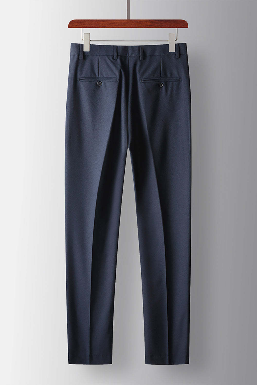 2 Piece Peak Lapel Navy Prom Homecoming Men's Suits with Pockets