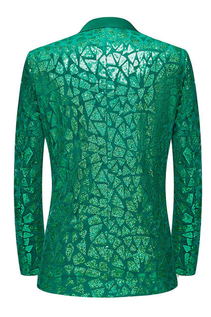 Sparkly Black Sequins 2 Piece Golden Prom Homecoming Men's Suits