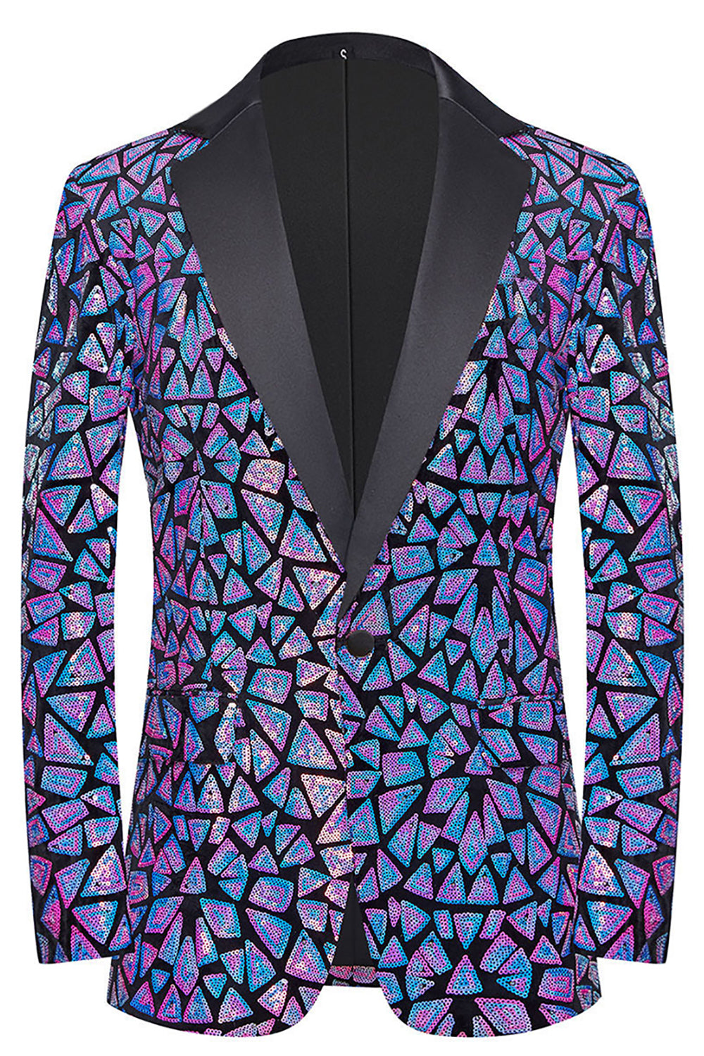 Sparkly Black Sequins 2 Piece Golden Prom Homecoming Men's Suits