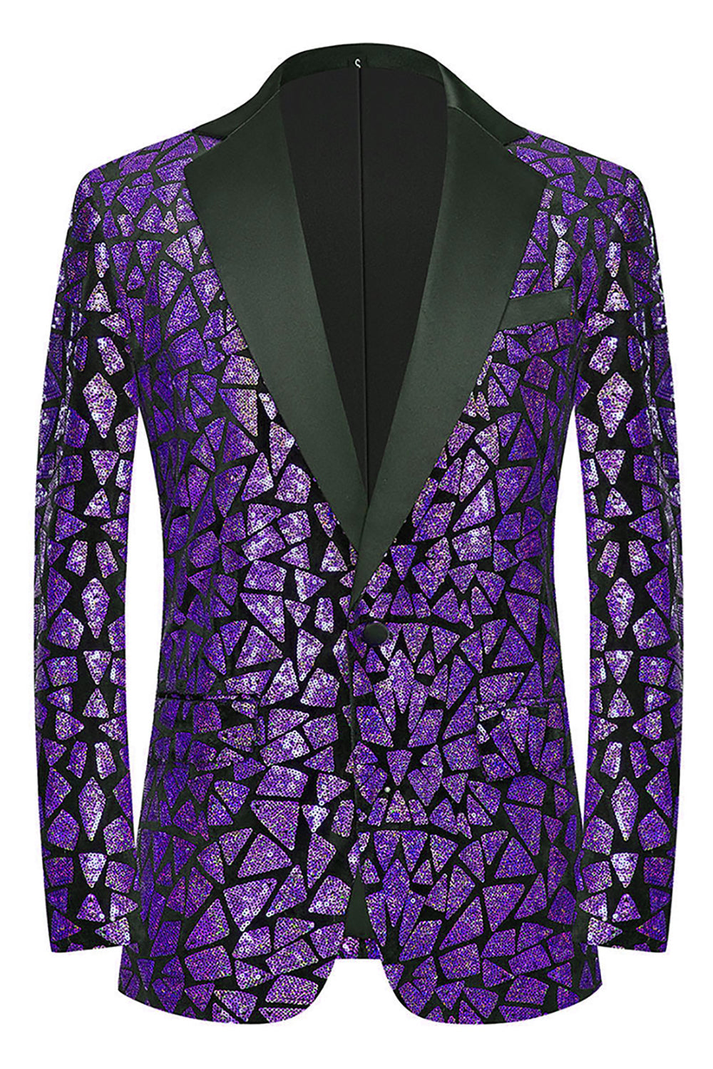 Sparkly Black Sequins 2 Piece Golden Prom Homecoming Men's Suits