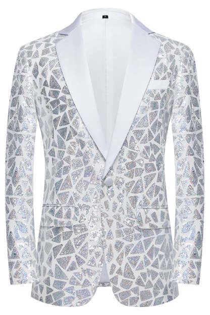 Sparkly Black Sequins 2 Piece Golden Prom Homecoming Men's Suits