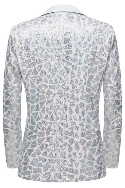 Sparkly Black Sequins 2 Piece Golden Prom Homecoming Men's Suits