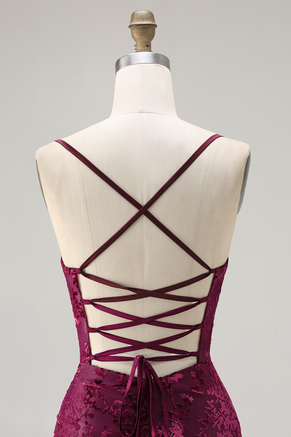 Dark Green Sheath Spaghetti Straps Maxi Velvet Bridesmaid Dress