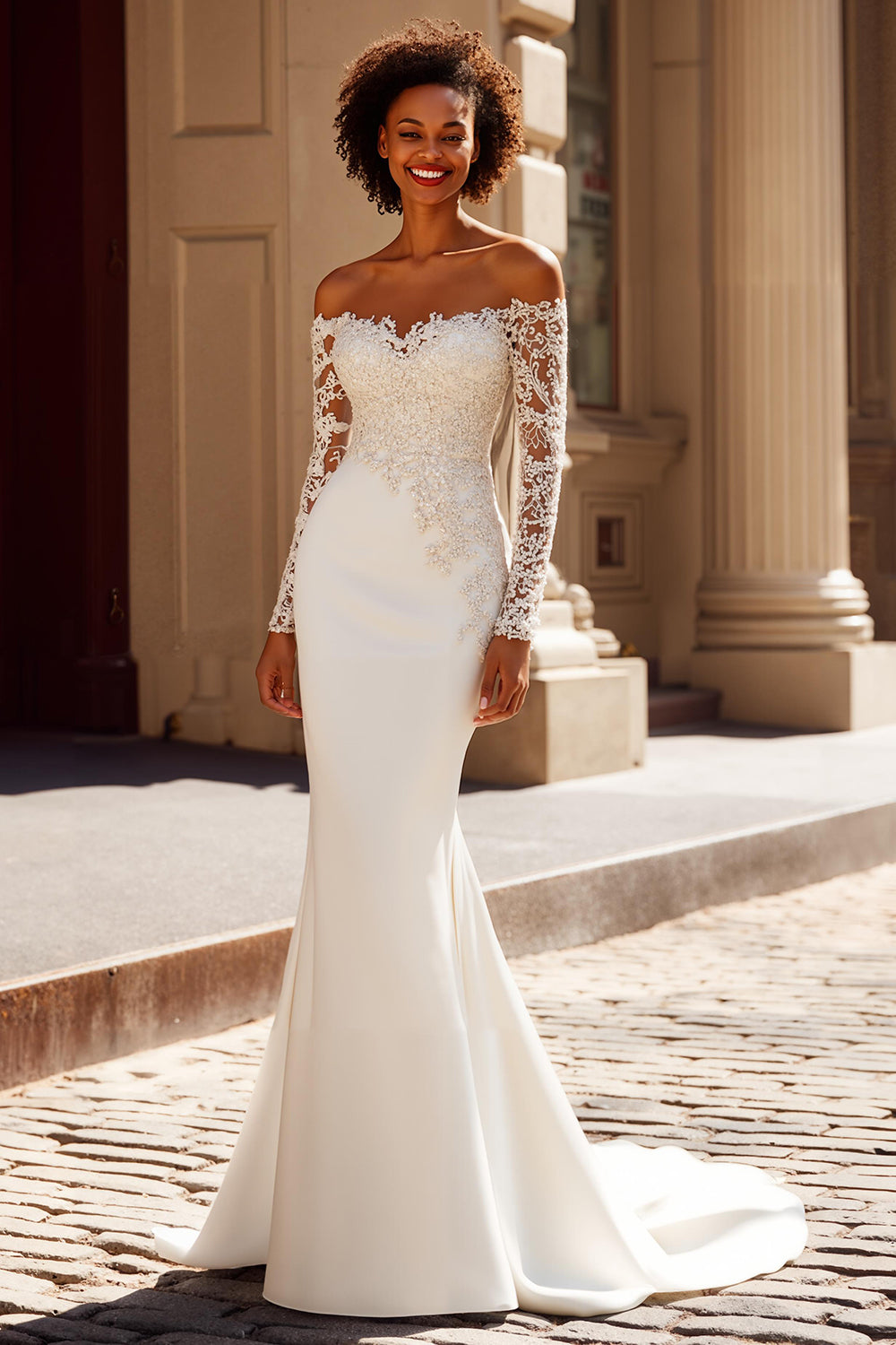 ivory champagne bridesmaid dresses Lace Applique Ivory & Champagne Wedding Dresses V Neck Beach Wedding D –  SheerGirl main image 0