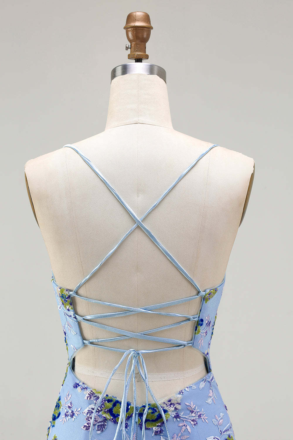 Sparkly Black and Purple Sequined Mermaid Floral Long Prom Dress with Slit