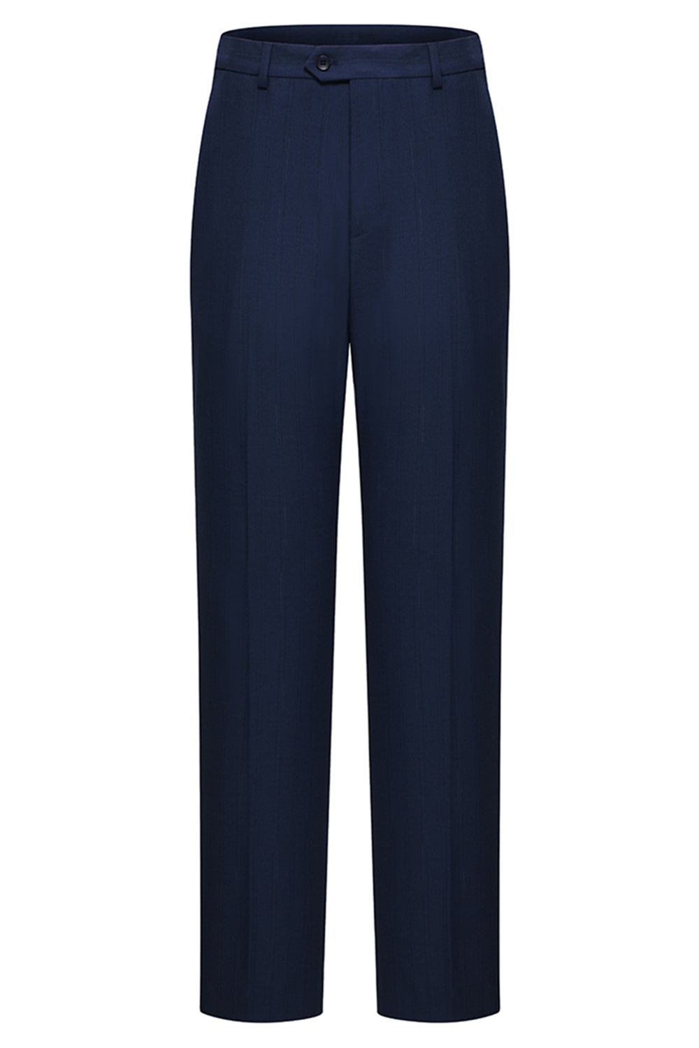 3 Piece Single Breasted Slim Fit Peak Lapel Navy Men's Formal Suits