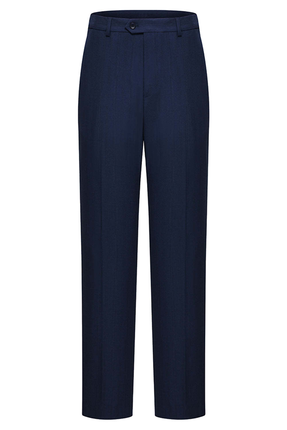 3 Piece Single Breasted Slim Fit Peak Lapel Navy Men's Formal Suits