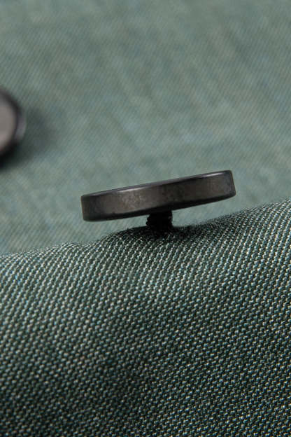 Grey Green 2 Piece Peak Lapel Double Breasted Men's Formal Suits