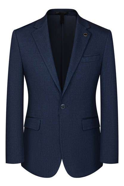 3 Piece Notched Lapel One Button Navy Men's Suits