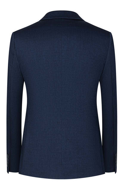 3 Piece Notched Lapel One Button Navy Men's Suits