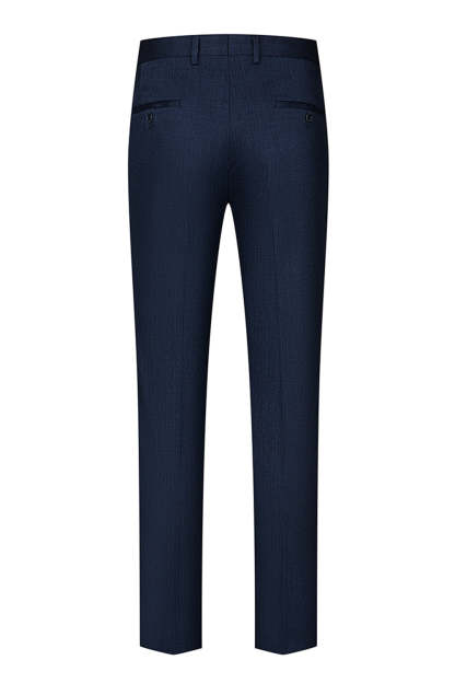 3 Piece Notched Lapel One Button Navy Men's Suits