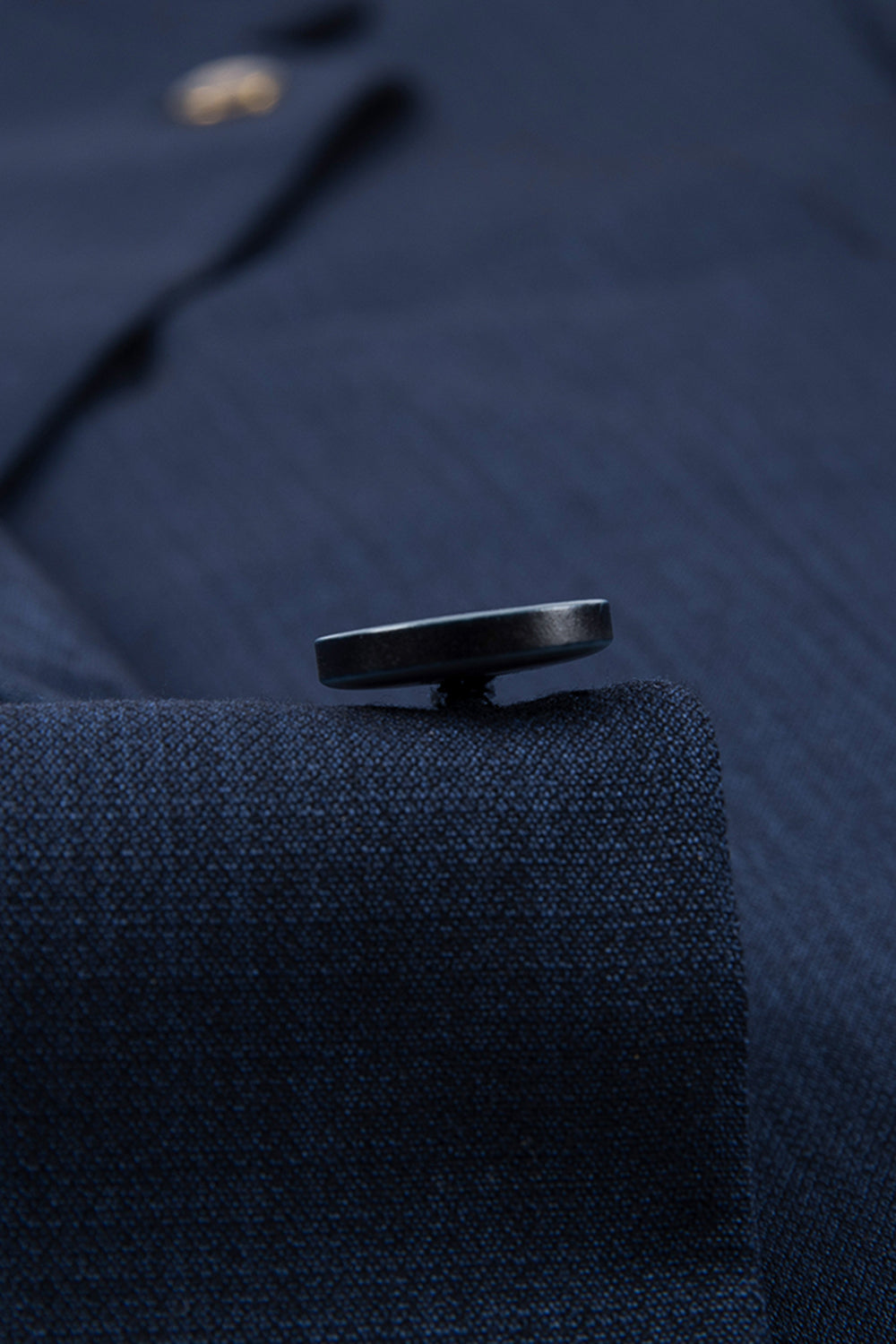 3 Piece Notched Lapel One Button Navy Men's Suits