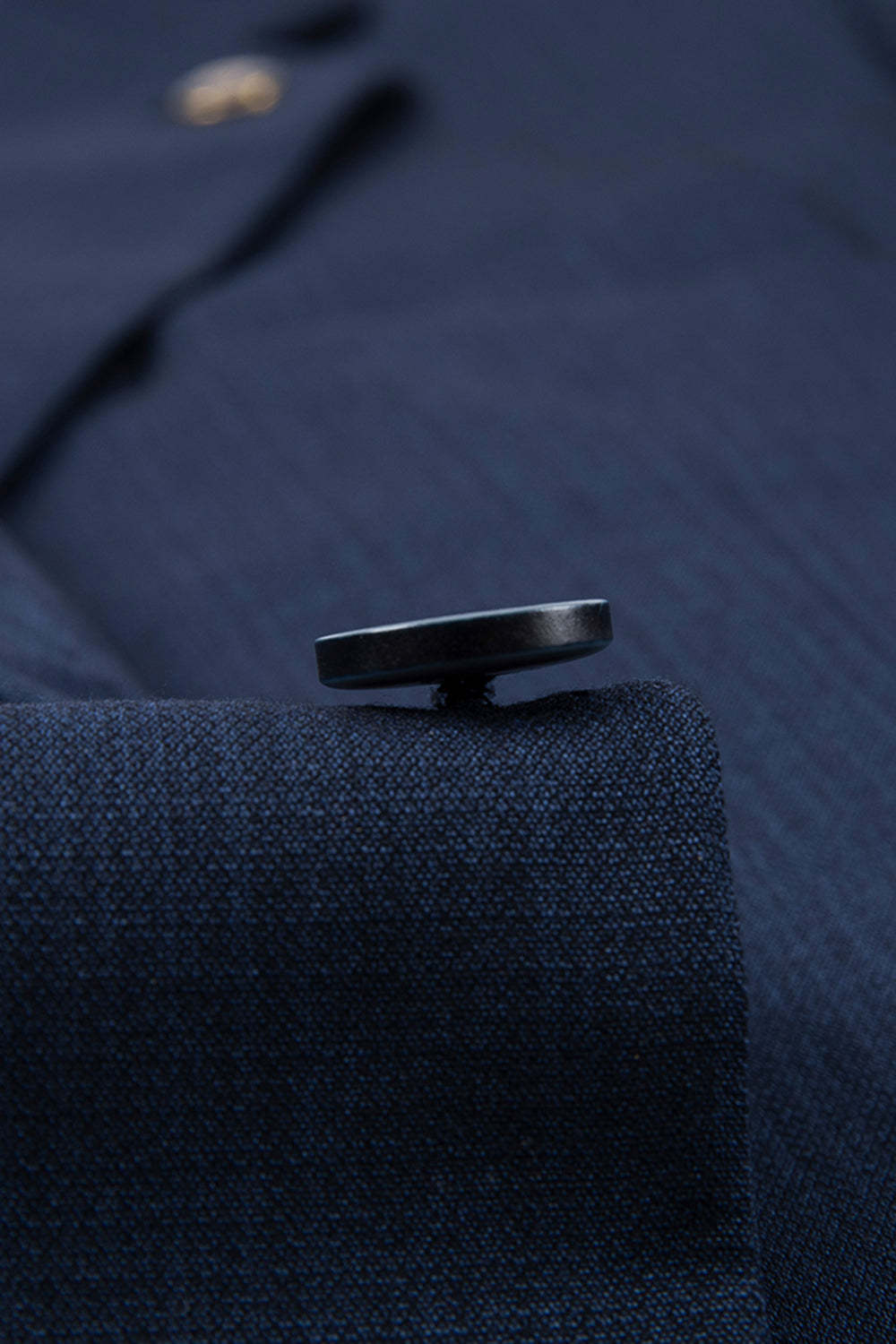 3 Piece Notched Lapel One Button Navy Men's Suits