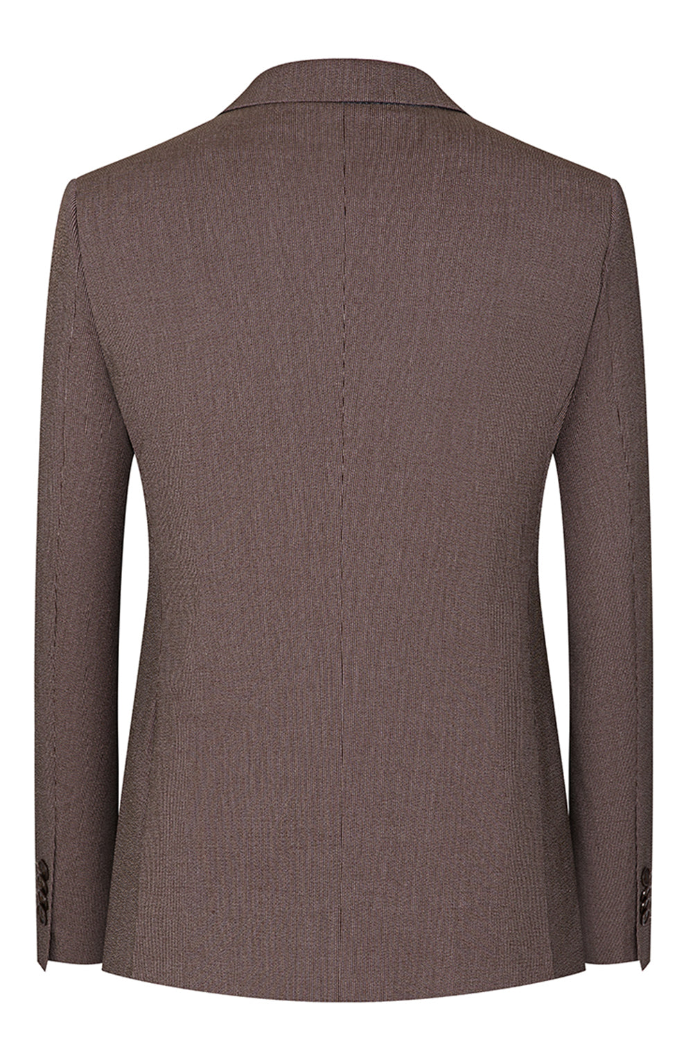 3 Piece Taupe Slim Fit Notched Lapel One Button Men's Formal Suits