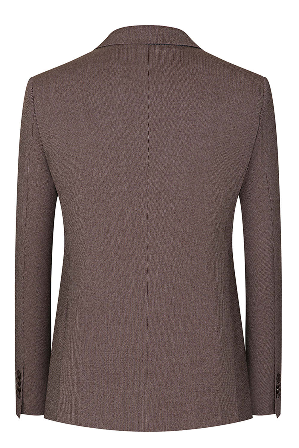 3 Piece Taupe Slim Fit Notched Lapel One Button Men's Formal Suits