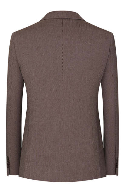 3 Piece Taupe Slim Fit Notched Lapel One Button Men's Formal Suits