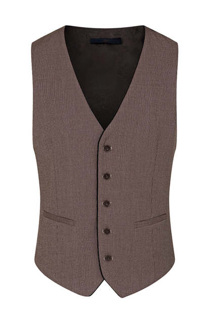 3 Piece Taupe Slim Fit Notched Lapel One Button Men's Formal Suits