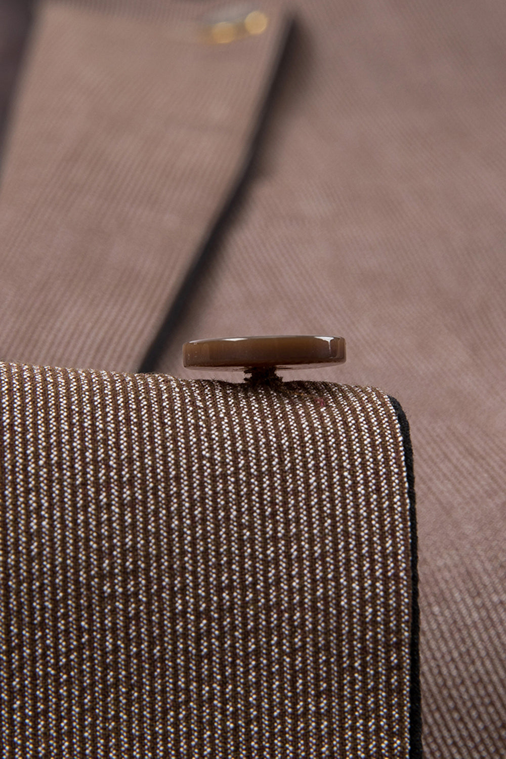 3 Piece Taupe Slim Fit Notched Lapel One Button Men's Formal Suits